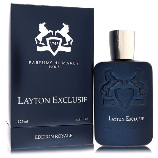 Layton Exclusif by Parfums De Marly Eau De Parfum Spray 4.2 oz – amber woody fragrance by Parfums De Marly