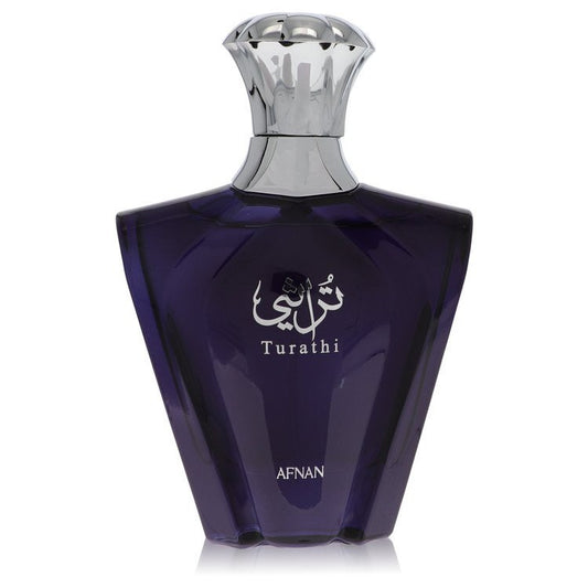 Afnan Turathi Blue by Afnan Eau De Parfum Spray (Unboxed) 3 oz (Men)