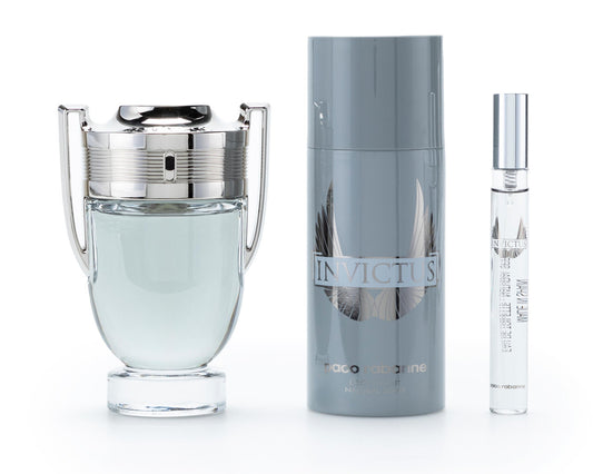 Paco Rabanne Invictus 3 Piece Gift Set